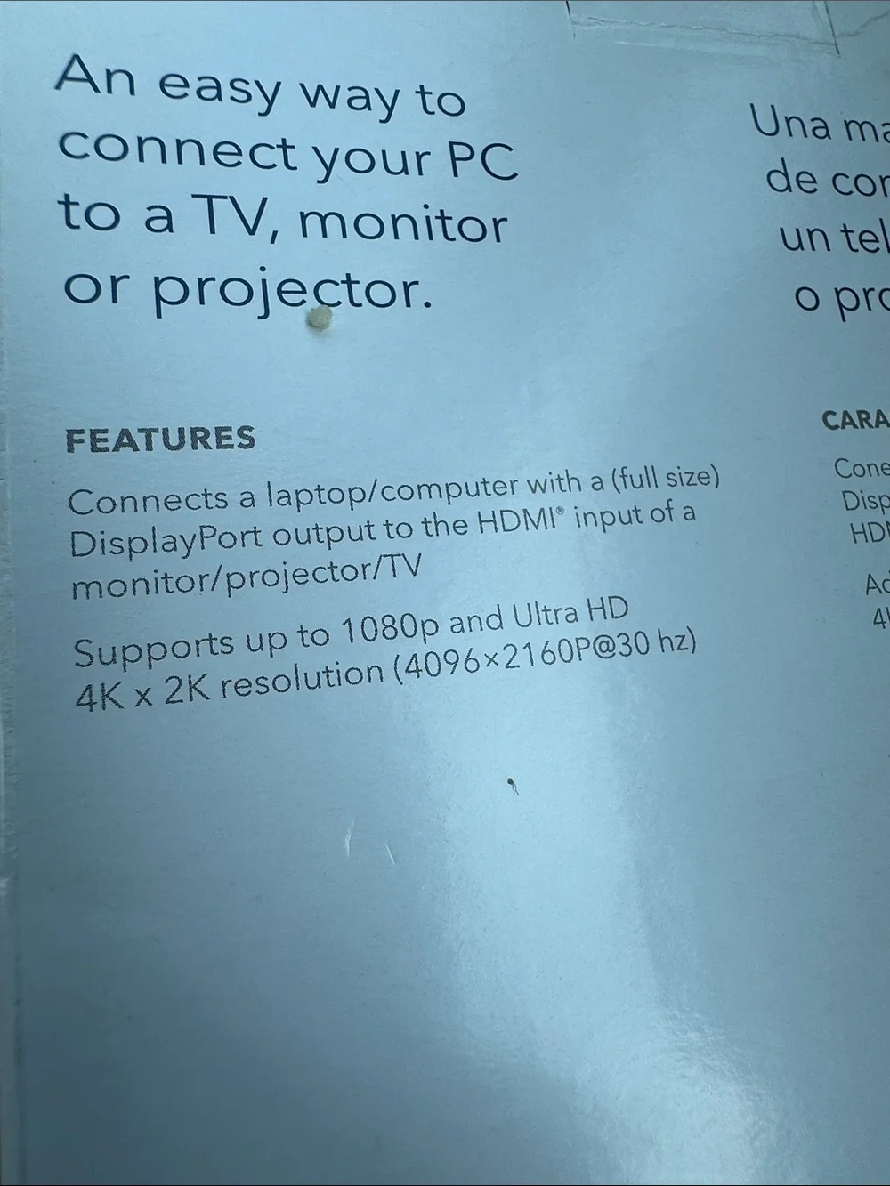Insignia NSPD06502 6ft Display Port to HDMI Cable - Black Ultra HD